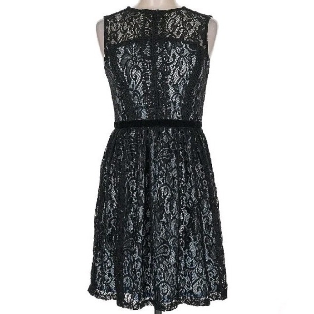 Disneys The Nutcracker and The Four Realms Womens Dress XL Black Lace Blue Under